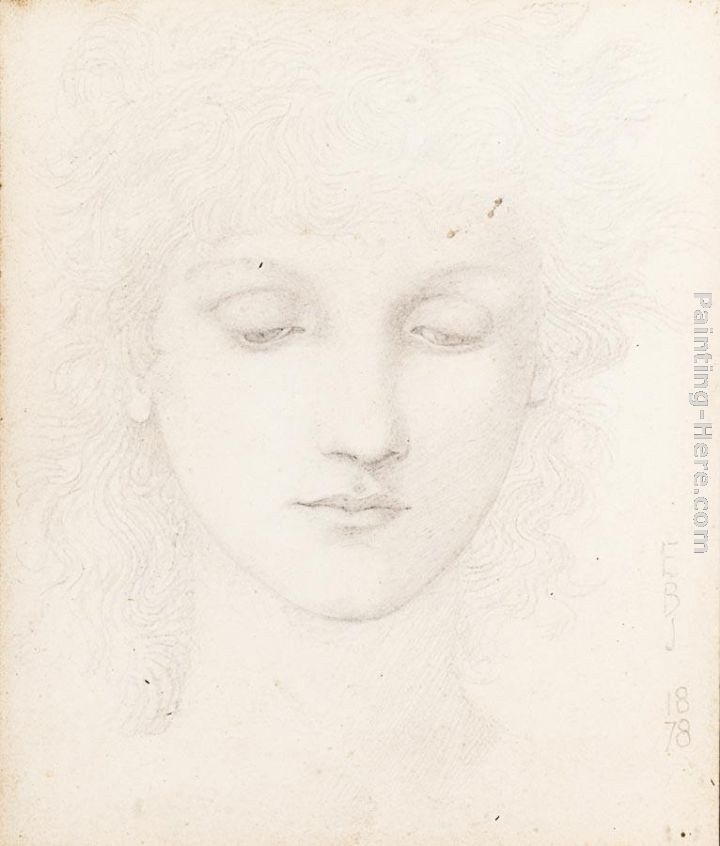Edward Burne-Jones Head of a Girl
